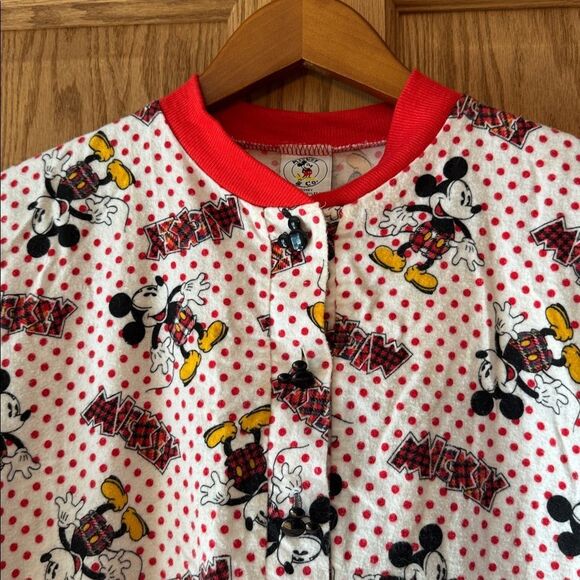 Mickey & Co. Disney Vintage 80s 90s Flannel Mickey Mouse Nightshirt - Picture 11 of 12